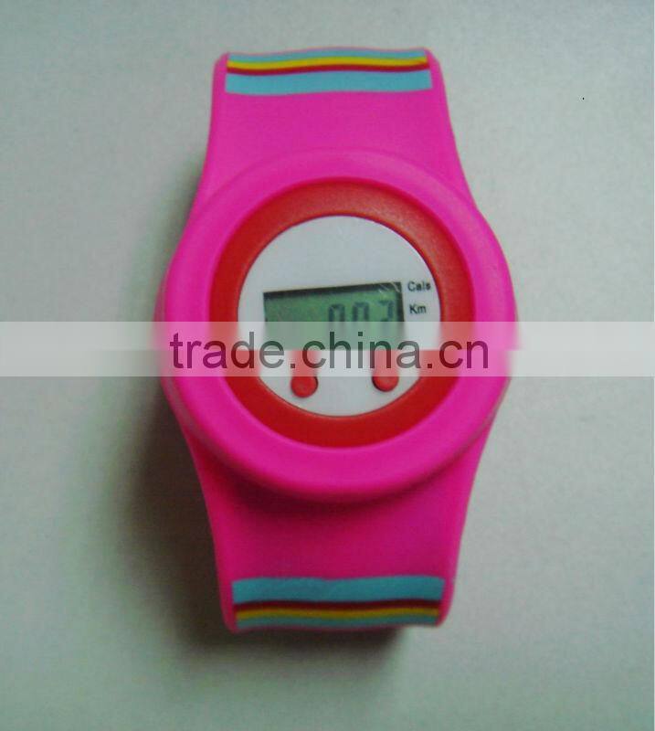 cheap promotional gift multifunction silicone bracelet best wrist pedometer