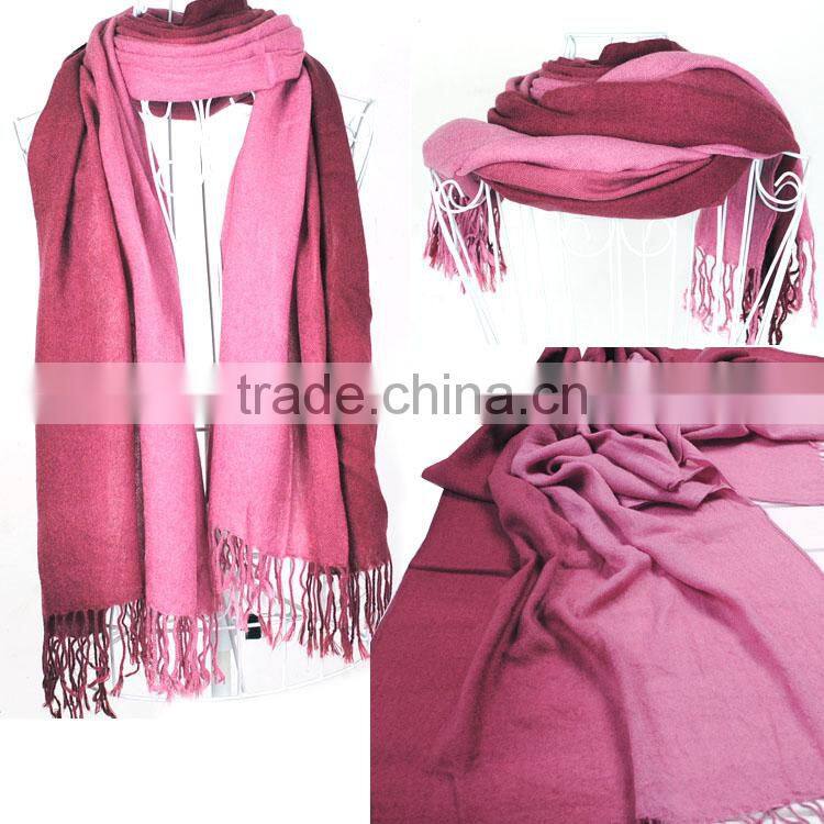 2014 Brand New Women's Fashion Long Large Soft Shawl Stole Pashmina Scarf Gradient Cashmere Scarf Wraps