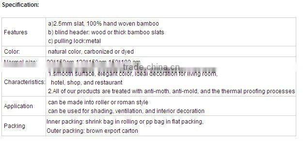 Carbonized Roman Bamboo Placemat