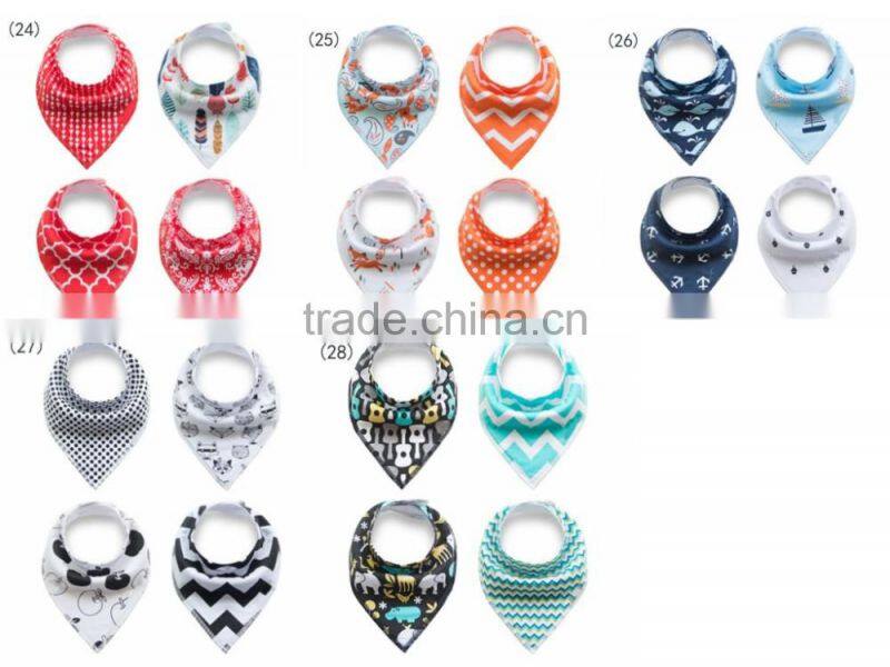 New Arrival Designs Baby bandana teething organic cotton baby bibs
