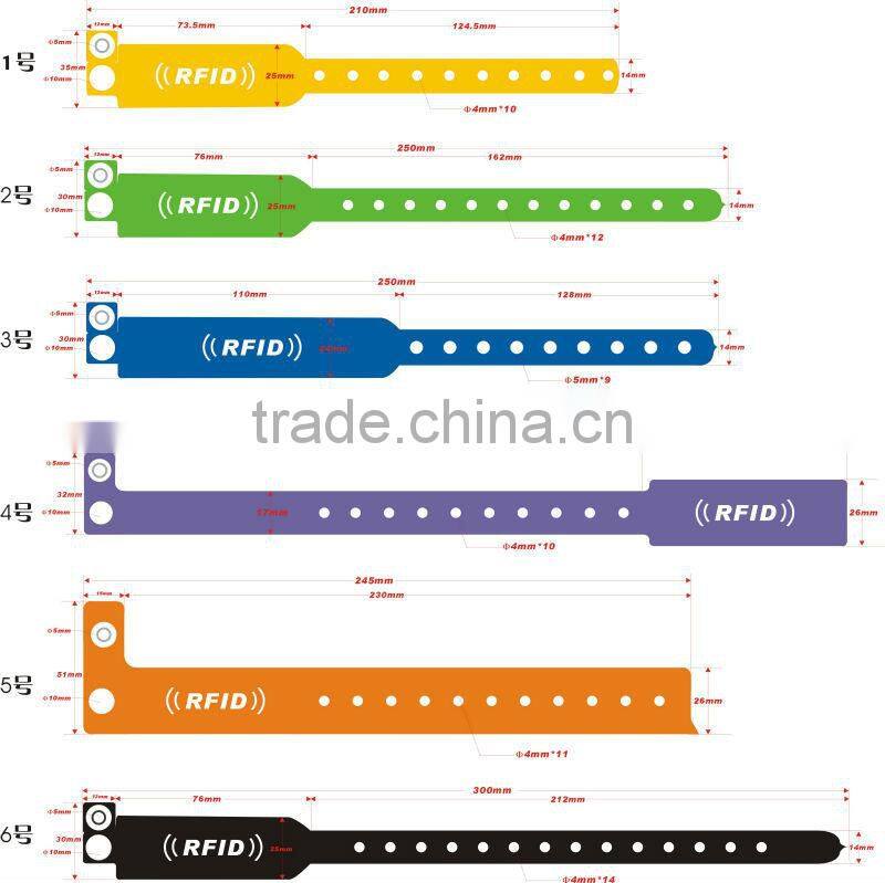 uhf rfid disposable wristbands tag made by paper (with epc gen2 chip inside)