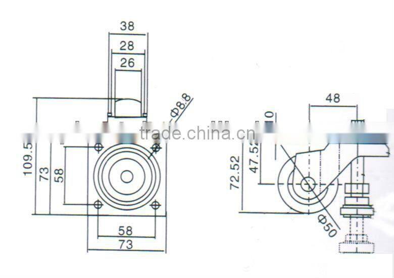 Big Load Leveler Caster equipment used for workshop
