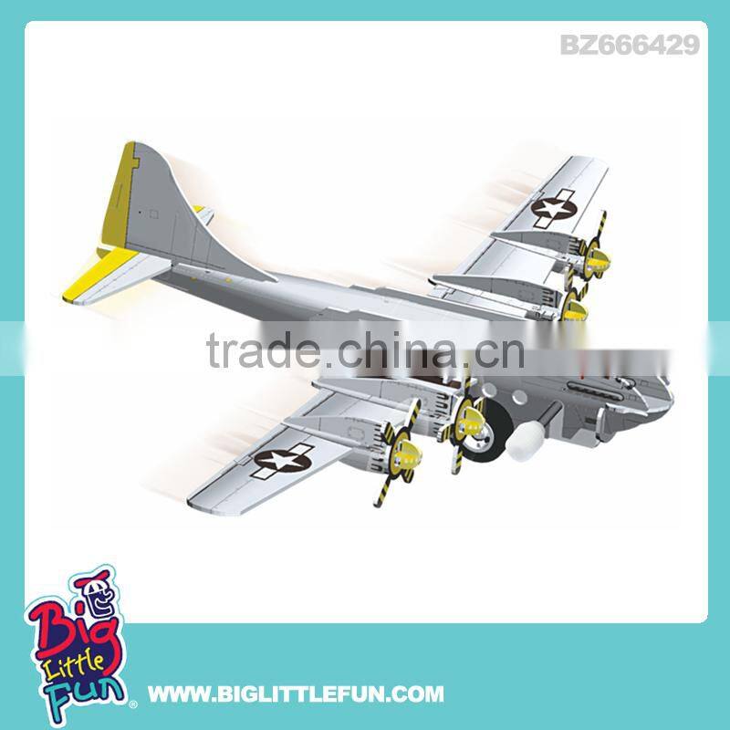 DIY 3d puzzle toy wind up motorcycle