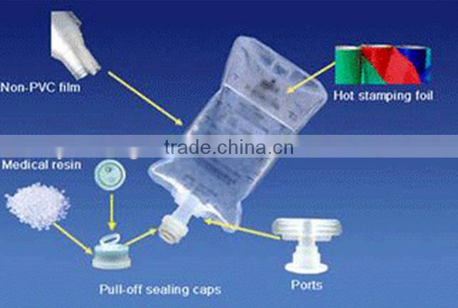 large scale PVC infusion IV soft bag 50ml, 250ml, 100ml