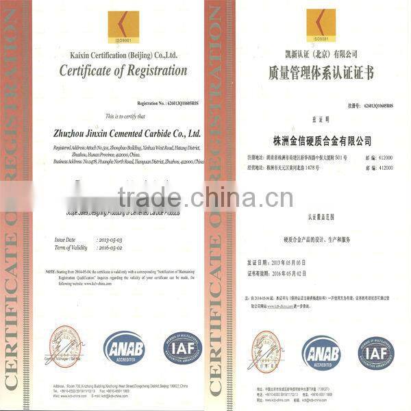 Tungsten carbide rock spoon buttons, yg6 carbide tips for mine, oil-fields