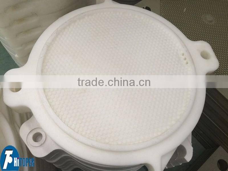 PP filter plate used with filter press used for wastewater treatment in solid liquid separation process