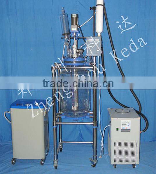 2014 latest 1L 100L chemical glass reactor equipment