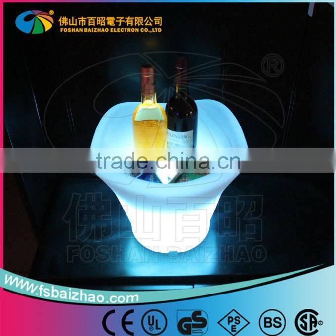 BaiZhao 16 Color Changing Rechargeable Bar Led Ice Bucket For Bar Hotel Home