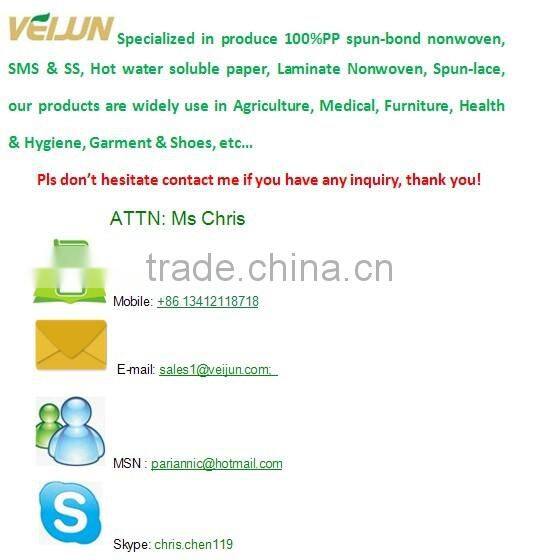 High Quality 100%PP Nonwoven Hydrophilic Tissue Paper