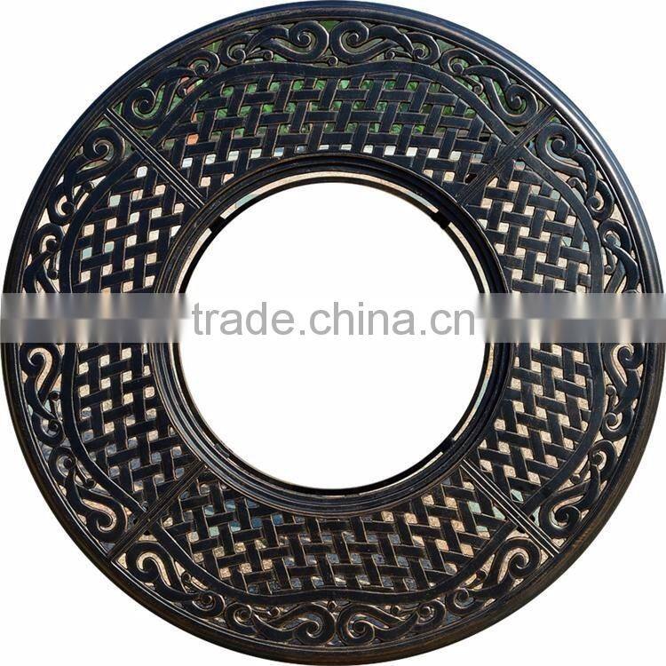 Bronze bbq table and chairs aluminium garden furniture