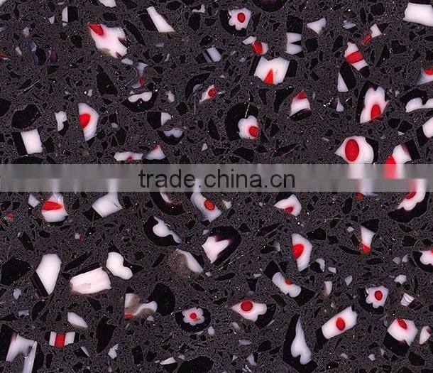 Hot sell Crystal shining blue quartz stone,quartz surface