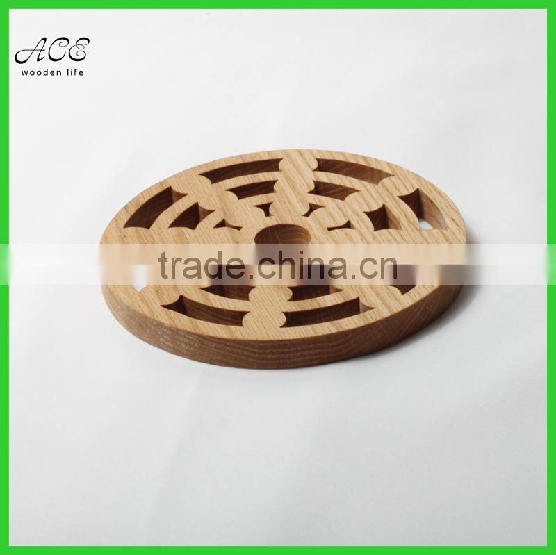Carving wooden trivet