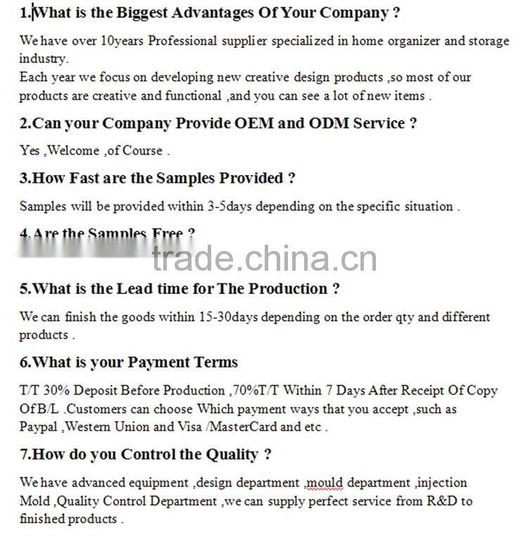 2014 New Colorful Plastic Waterproof Storage Box Set Socks and Underwear Box Design With Three Lid