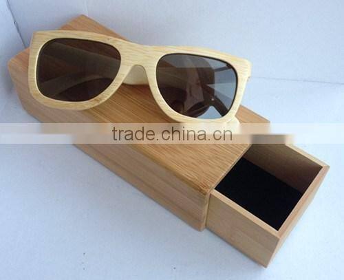 High quality hot wooden sunglasses bamboo sunglasses with box