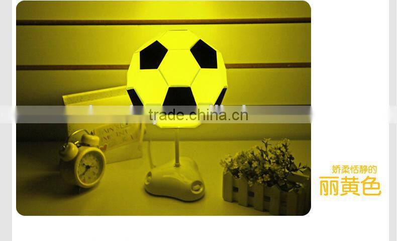 Creative DIY Handmade Football Decorative Table Lamp, Personality World Cup Football Lamp Colorful Atmosphere Night Light Lamp