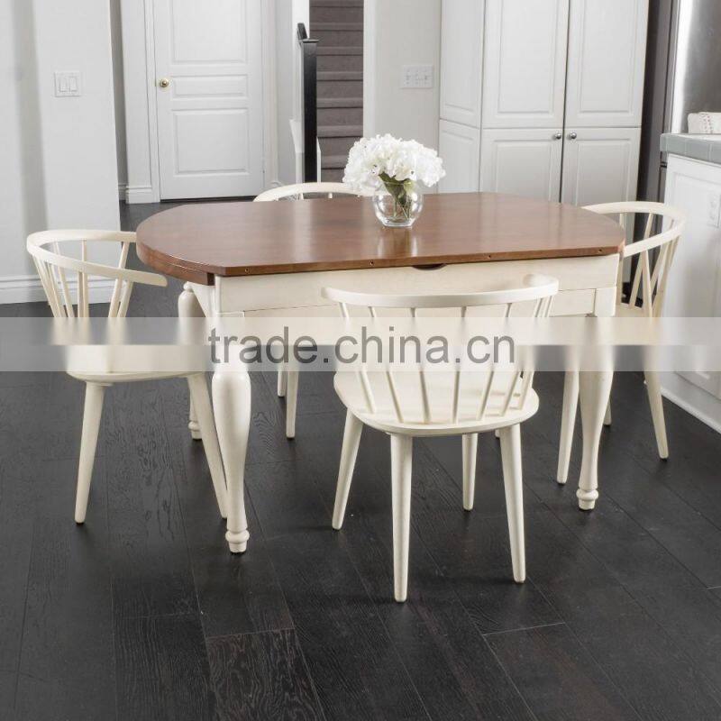 2015 Europe style Teak wood furniture indoor dining set