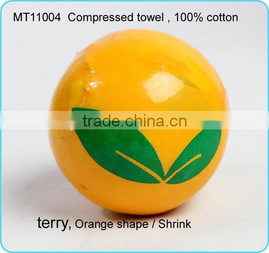 Orange Shape Compressed Towel / Magic Towel