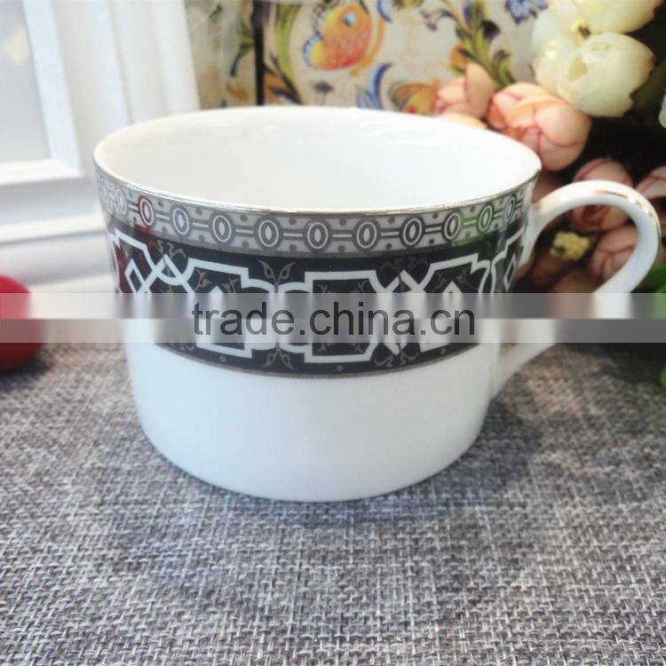 Chaozhou porcelain ceramic coffee cups and saucers set manufacturer
