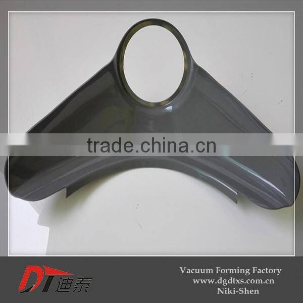 OEM grey motorcycle air baffle cover by vacuum forming