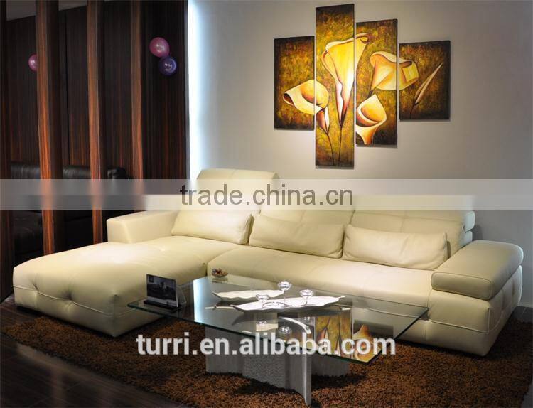 Genuine leather L shape sofa,Pure Leather Sofa set