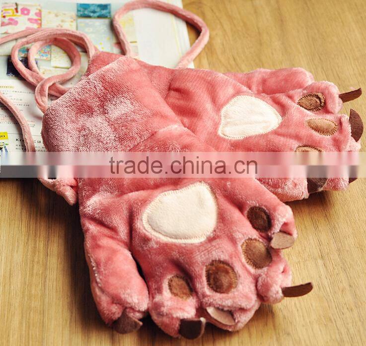 personalized winter gloves fashion winter heated gloves paws warm gloves wholesale