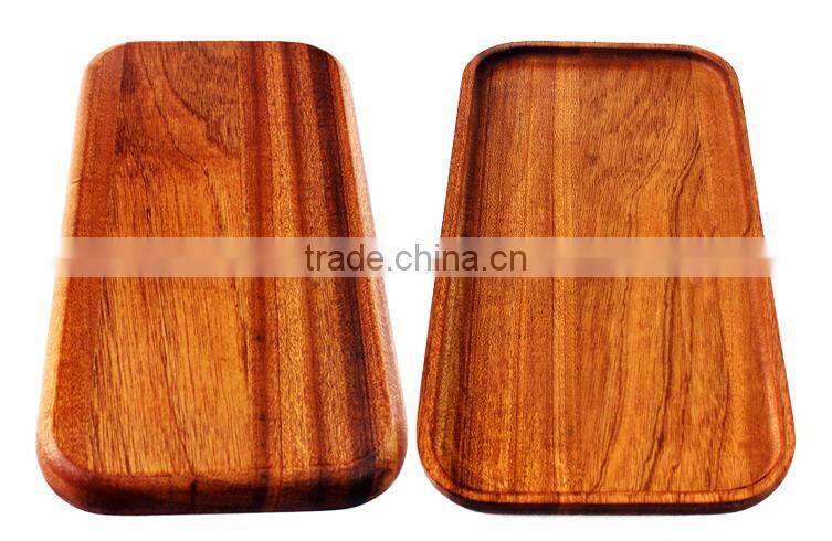 new creative Handmade Natural Wooden Tray with low price