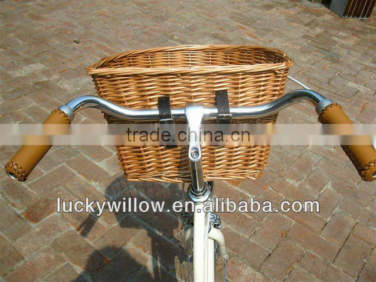 cheap wicker bike basket factory supply