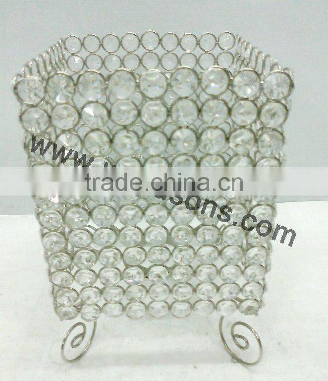 Party use decor crystal votive candle holder