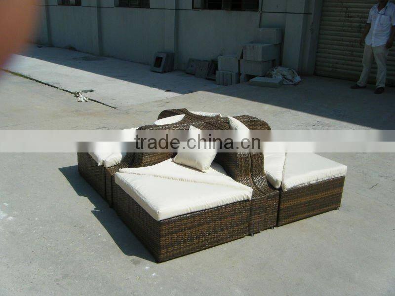 modern outdoor rattan garden chair set