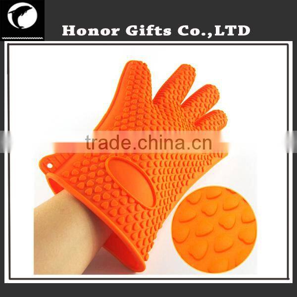 Food Grade FDA Heat Resistant Kitchen Oven Silicone Barbecue Gloves