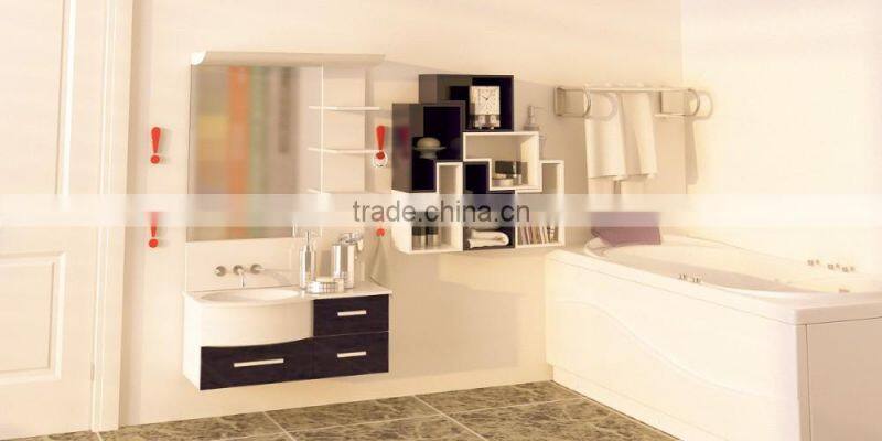 7 shape Wooden cube kids book shelf wall cube decorative shelves