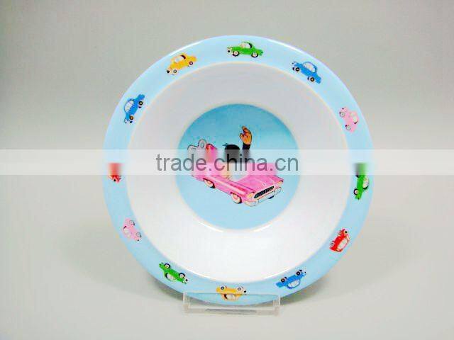 Melamine kid children bowl with cartoon design food grade safety kid bowl