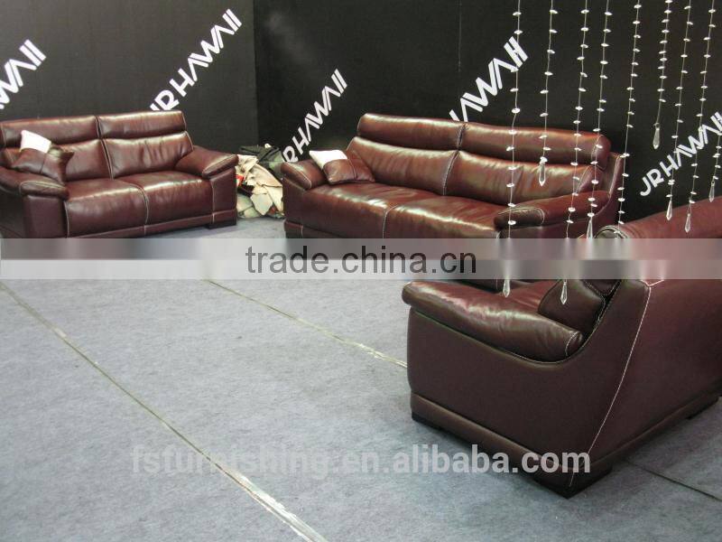 JR6006 fashion Modern style 1+2+3 full top grain leather sofa 1 set customize furniture factory