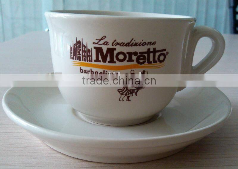 Promotional customized coffee mugs and saucer