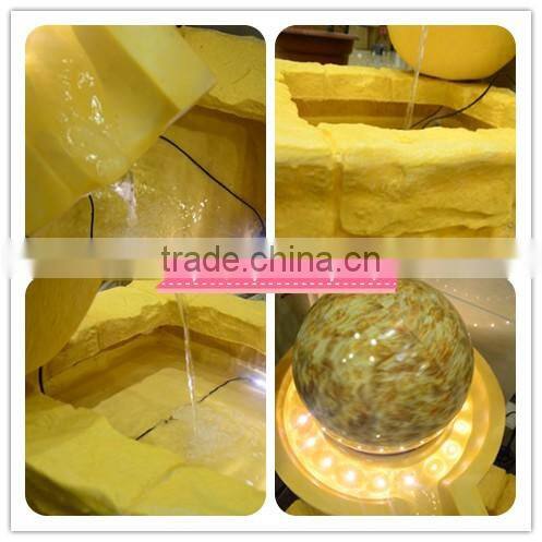 household decoration sandstone fountain with ball / fish tank sandstone fountain