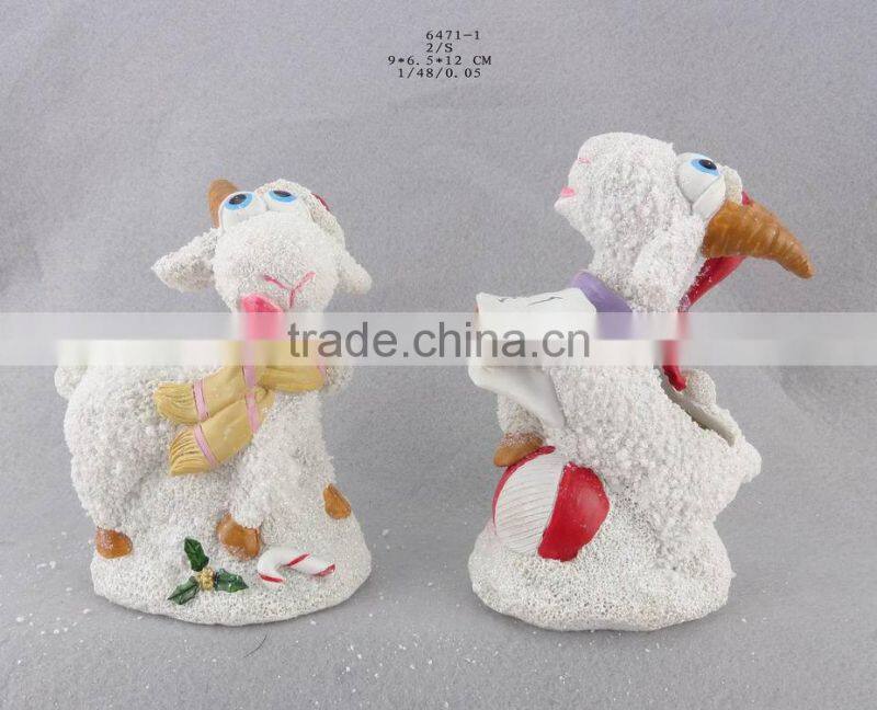 2015 russia resin sheep ornaments