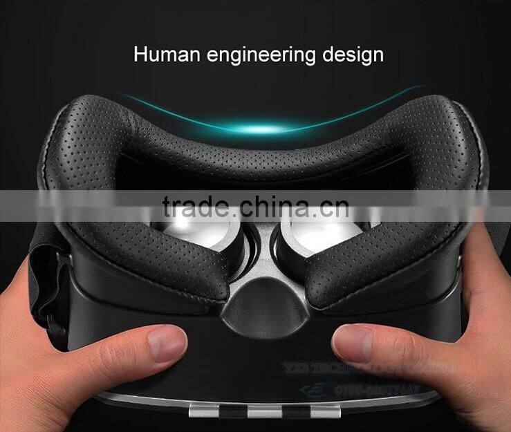 VR Headset with 3D Glasses VR Box with Remote Control V6 42mm Lenses 4.5 - 6 Inch