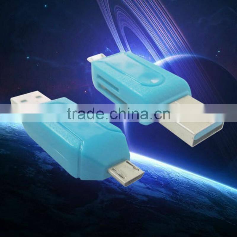 OTG card reader with SD/TF card slot