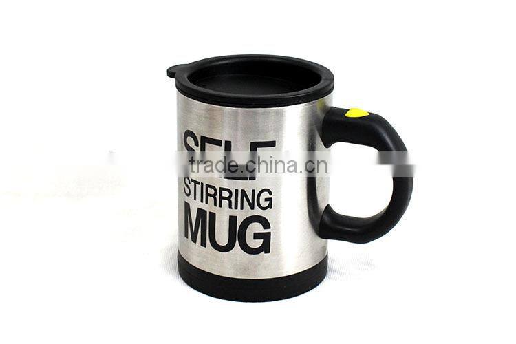 Self stirring mug