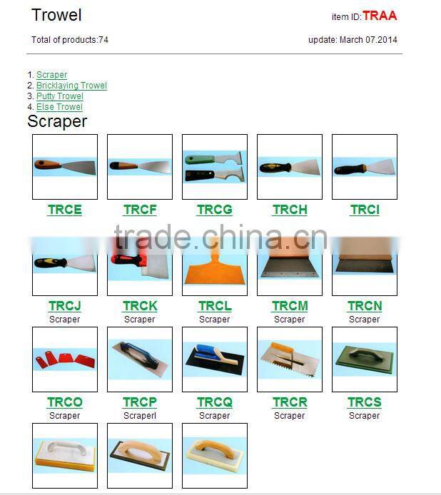 160mm Taping Knife Plastering Trowel Scraper Putty Bricklaying Drywall Tool Steel Blade