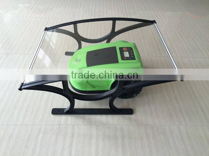 Roof for robot mower-transparent with tipping function