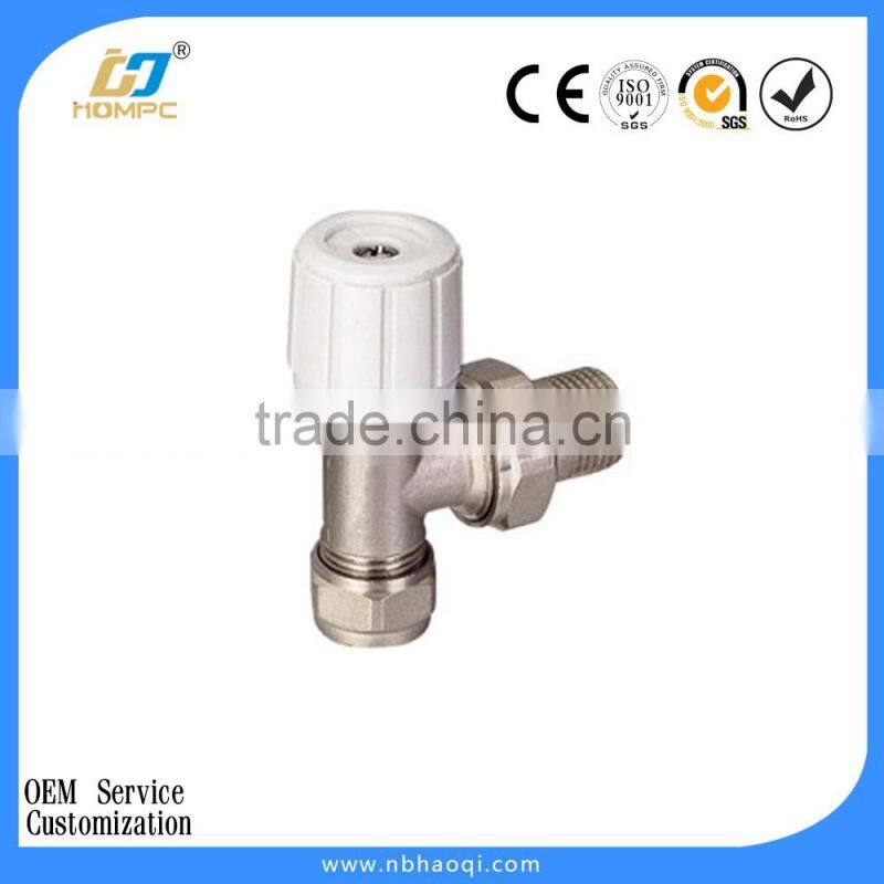 UK market angled heating radiator valve