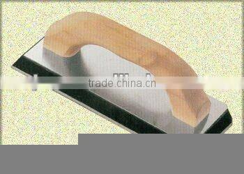 wooden handle rubber base plastering trowel