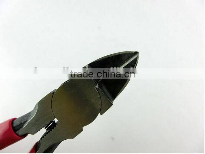 CRV side cutter for paper clip cutting, 5'' and 6'' plastic handle diagonal plier