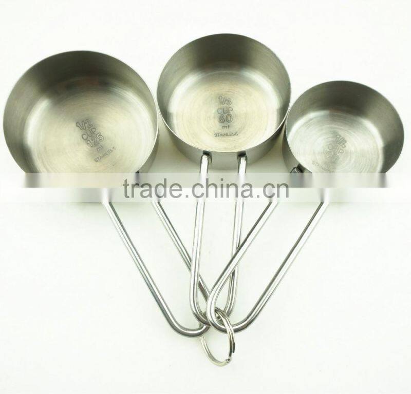 42146 3 pcs Stainless Steel Nesting Measuring Cups and Spoons Set