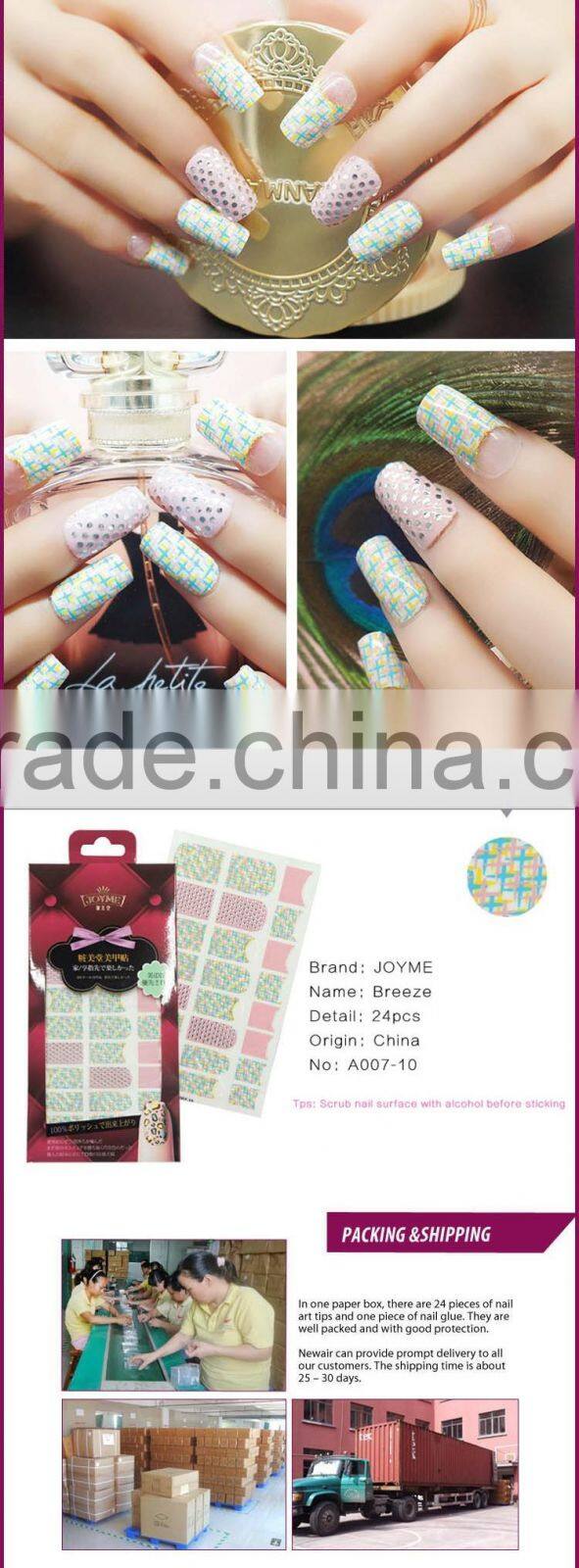 New Air Wholesale Mixed Beautiful Nail Stickers For Nail Art