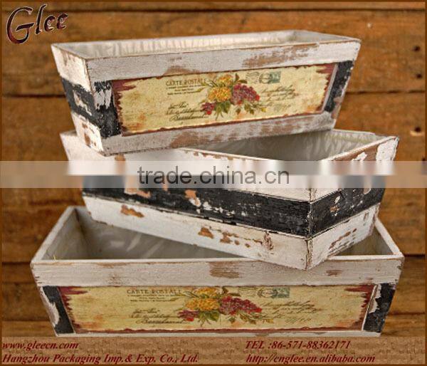 beauty antique flower market wooden crate