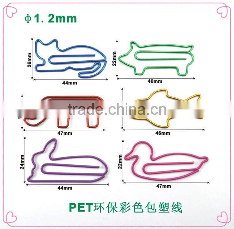 Creative good looking OEM logo design metal wire paper clips