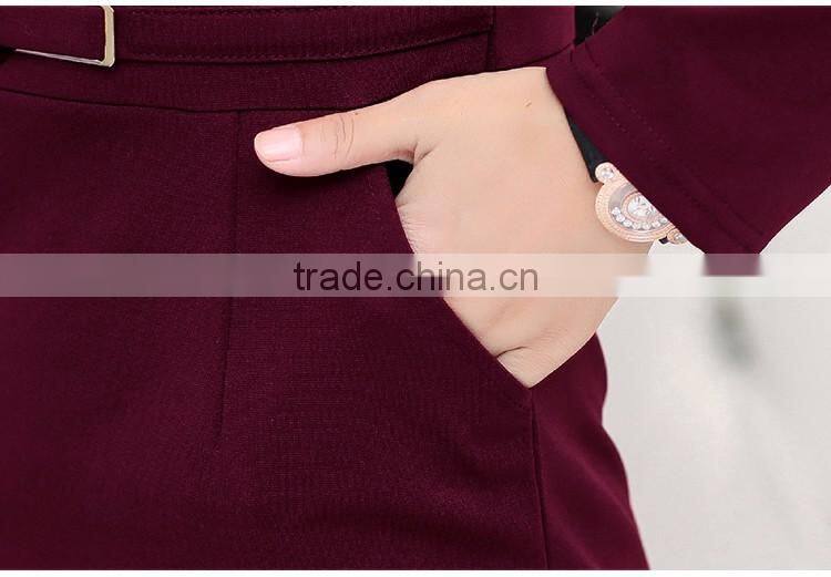 2016 Customized manufactorying fashionable custom fit middle-aged ladies dress