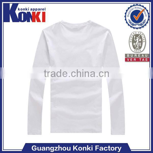 bulk 100% cotton tight woman long sleeve t shirt